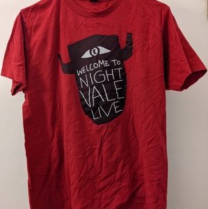 Welcome to Night Vale Live Red Short Sleeve Tee Shirt